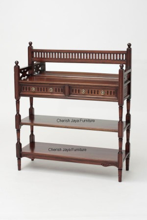 Code: HL 107-M Name: Chev. 2 Drawer Size: W=95 x D=34 x H=110 cm Wood: Solid Mahogany wood.﻿